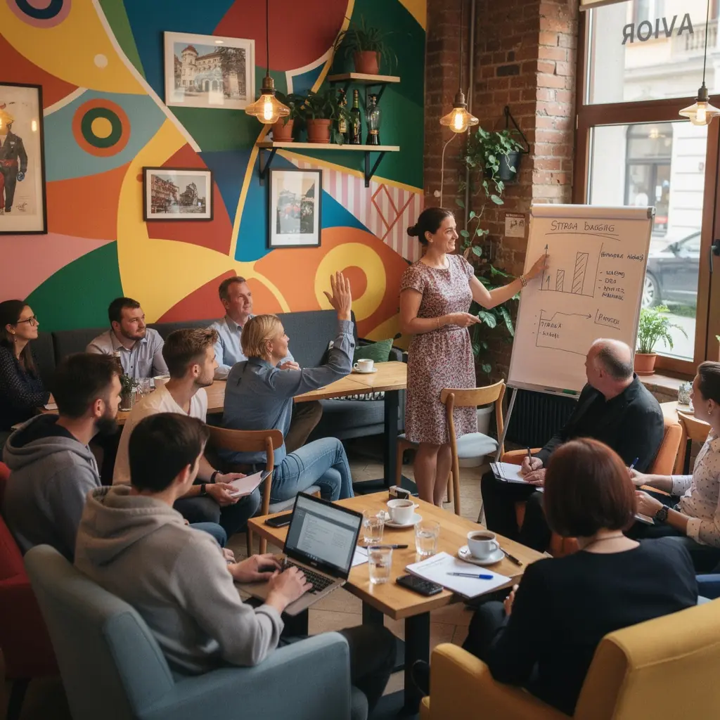 Záběr na ruce, které píší rozpočet do poznámkového bloku.